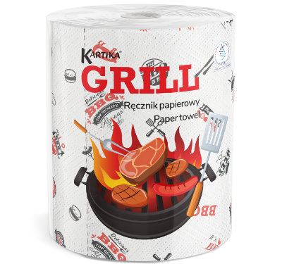 Paper towel Kartika BARBECUE 1 roll 210 sheets 3 plies